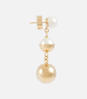 Faux pearl drop earrings | Miu Miu
