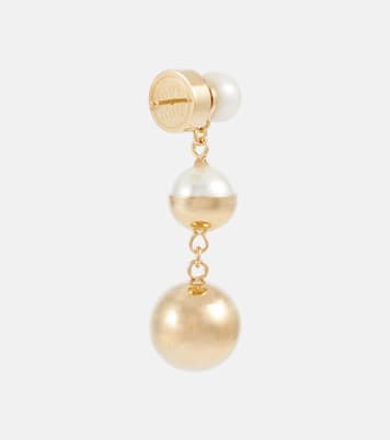 Faux pearl drop earrings | Miu Miu