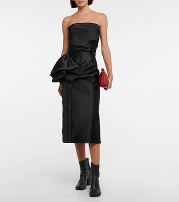 Draped silk and cotton dress | Maison Margiela