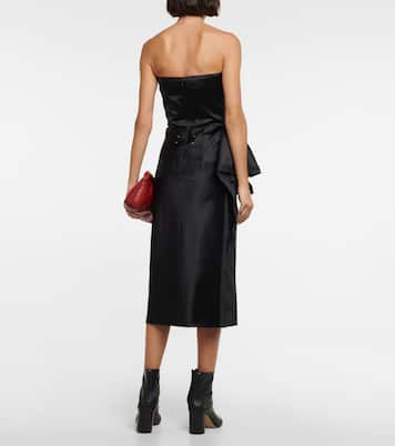 Draped silk and cotton dress | Maison Margiela
