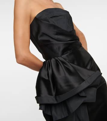 Draped silk and cotton dress | Maison Margiela