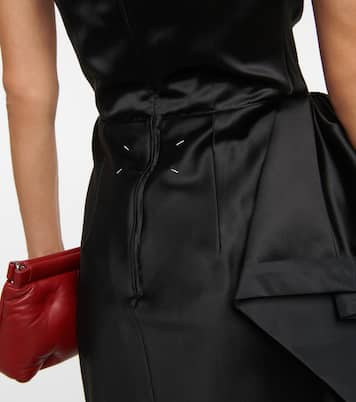 Draped silk and cotton dress | Maison Margiela
