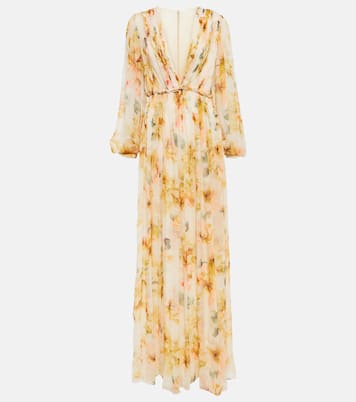 Gianna printed georgette gown | Costarellos