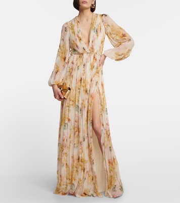 Gianna printed georgette gown | Costarellos