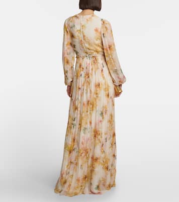 Gianna printed georgette gown | Costarellos