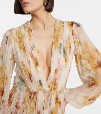 Gianna printed georgette gown | Costarellos