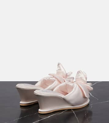 Sandali in raso con applicazioni e zeppa | Acne Studios