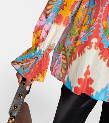 Blusa in cotone e seta con stampa | Etro