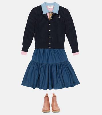 Cardigan in cotone a trecce | Polo Ralph Lauren Kids