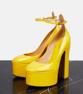 Pumps Tan-Go in vernice con plateau | Valentino Garavani