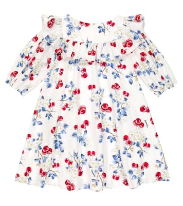 Abito Cherry in popeline di cotone | Monnalisa