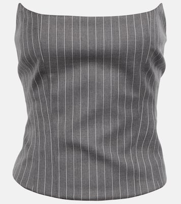 Pinstripe wool bustier | Magda Butrym