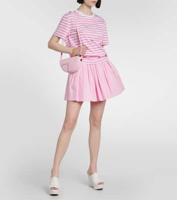 High-rise cotton miniskirt | Patou