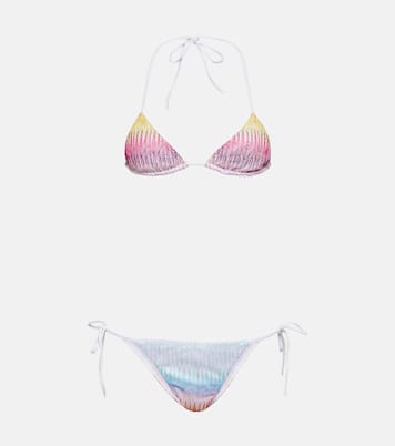Bikini triangular de punto en zigzag | Missoni Mare