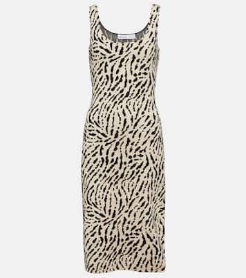 White Label printed silk-blend midi dress | Proenza Schouler
