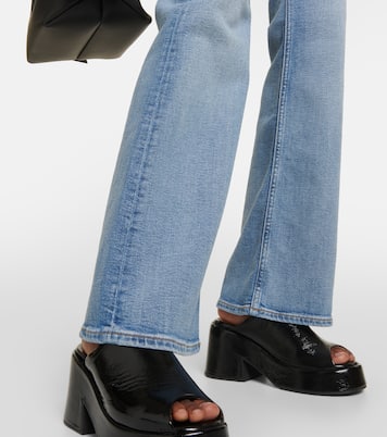 Jeans flared de tiro medio | Ganni