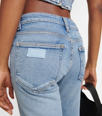 Jeans flared de tiro medio | Ganni