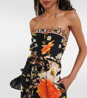 Mono Secret History de seda floral | Camilla