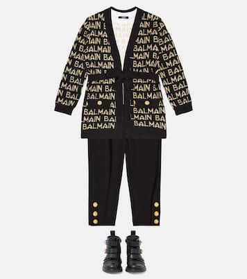 T-shirt en coton à logo | Balmain Kids
