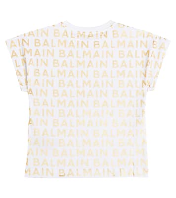T-shirt en coton à logo | Balmain Kids