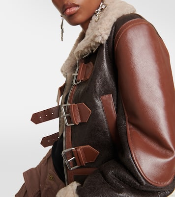 Chaqueta de piel con borrego | Blumarine
