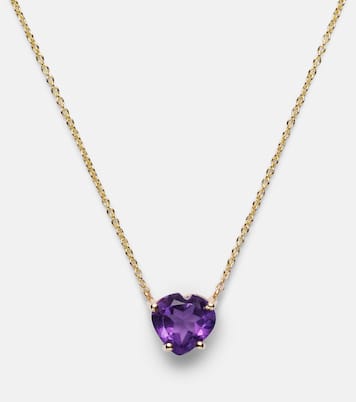 Collier Honor's Lilac Heart en or 14 ct et améthyste | Roxanne First