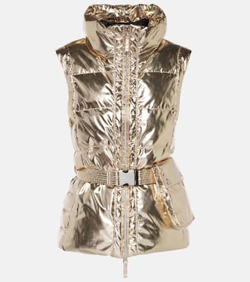 Gardena metallic puffer vest | Jet Set