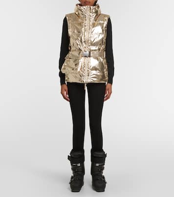 Gardena metallic puffer vest | Jet Set
