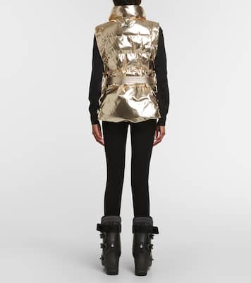 Gardena metallic puffer vest | Jet Set