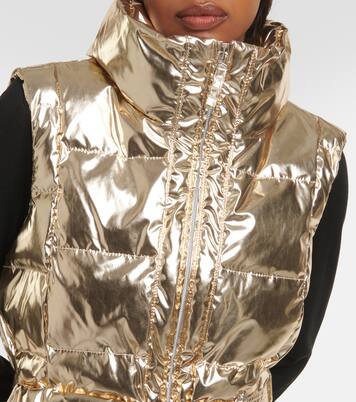 Gardena metallic puffer vest | Jet Set