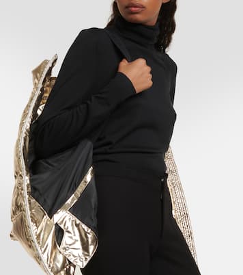 Gardena metallic puffer vest | Jet Set