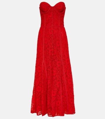 Midikleid Sharie aus Spitze | Costarellos
