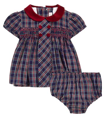 Bébé – Combi-short Arcadia en coton à carreaux | La Coqueta