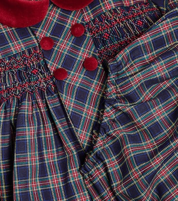 Bébé – Combi-short Arcadia en coton à carreaux | La Coqueta