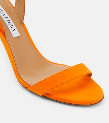 So Nude 85 suede block sandals | Aquazzura