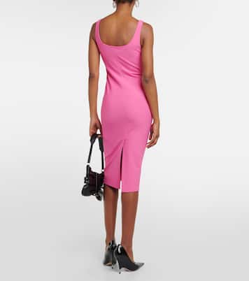 Vestido midi de jersey adornado | Blumarine