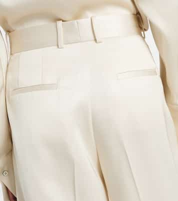 Pantaloni a gamba larga in raso | Jil Sander