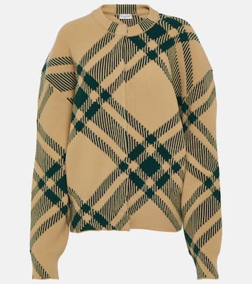 Cardigan Burberry Check aus einem Wollgemisch | Burberry