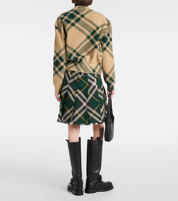 Cardigan Burberry Check aus einem Wollgemisch | Burberry