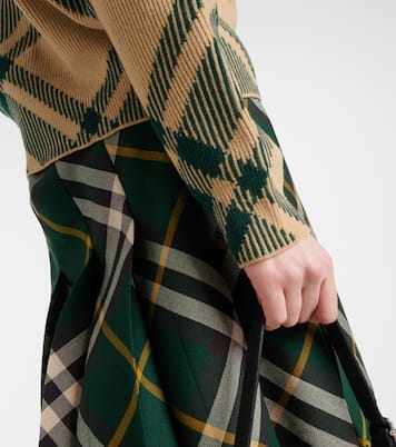 Cardigan Burberry Check aus einem Wollgemisch | Burberry