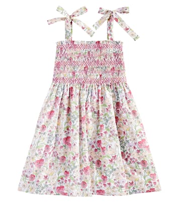 Evelia floral smocked cotton dress | La Coqueta