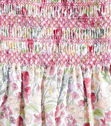 Evelia floral smocked cotton dress | La Coqueta