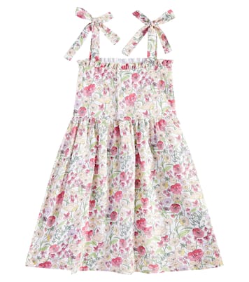 Evelia floral smocked cotton dress | La Coqueta