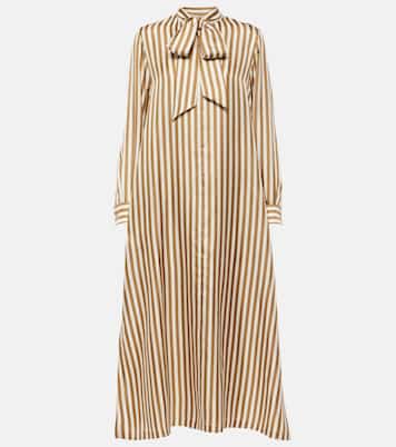 Vestido largo Faesite de sarga de seda | Max Mara