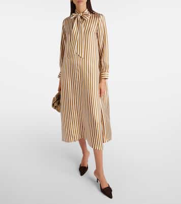 Vestido largo Faesite de sarga de seda | Max Mara