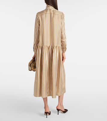 Vestido largo Faesite de sarga de seda | Max Mara
