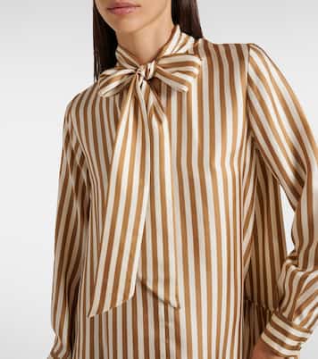 Vestido largo Faesite de sarga de seda | Max Mara