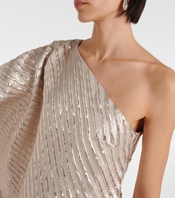 Abito lungo Metropolis in jacquard | Taller Marmo