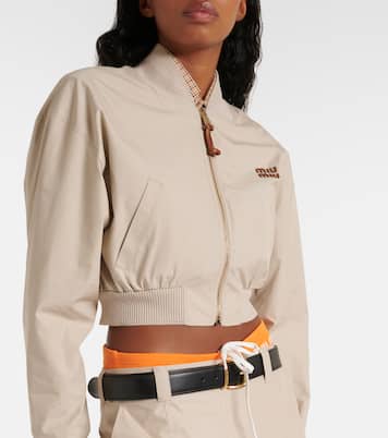 Blouson Panama in cotone | Miu Miu