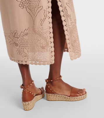 Espadrilles Rockstud 55 en cuir | Valentino Garavani
